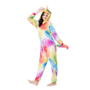 Onesie World Unisex Animal Pyjamas - Yellow Bright Sky Unicorn Adult (Cosplay / Nightwear Halloween