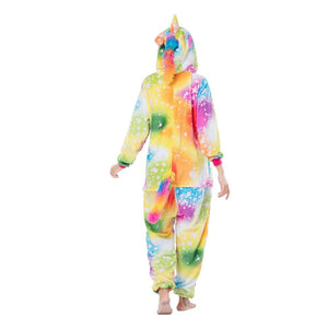 Onesie World Unisex Animal Pyjamas - Yellow Bright Sky Unicorn Adult (Cosplay / Nightwear Halloween