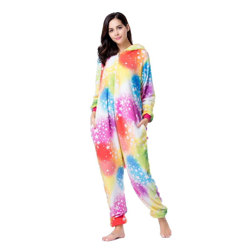 Onesie World Unisex Animal Pyjamas - Yellow Bright Sky Unicorn Adult (Cosplay / Nightwear Halloween