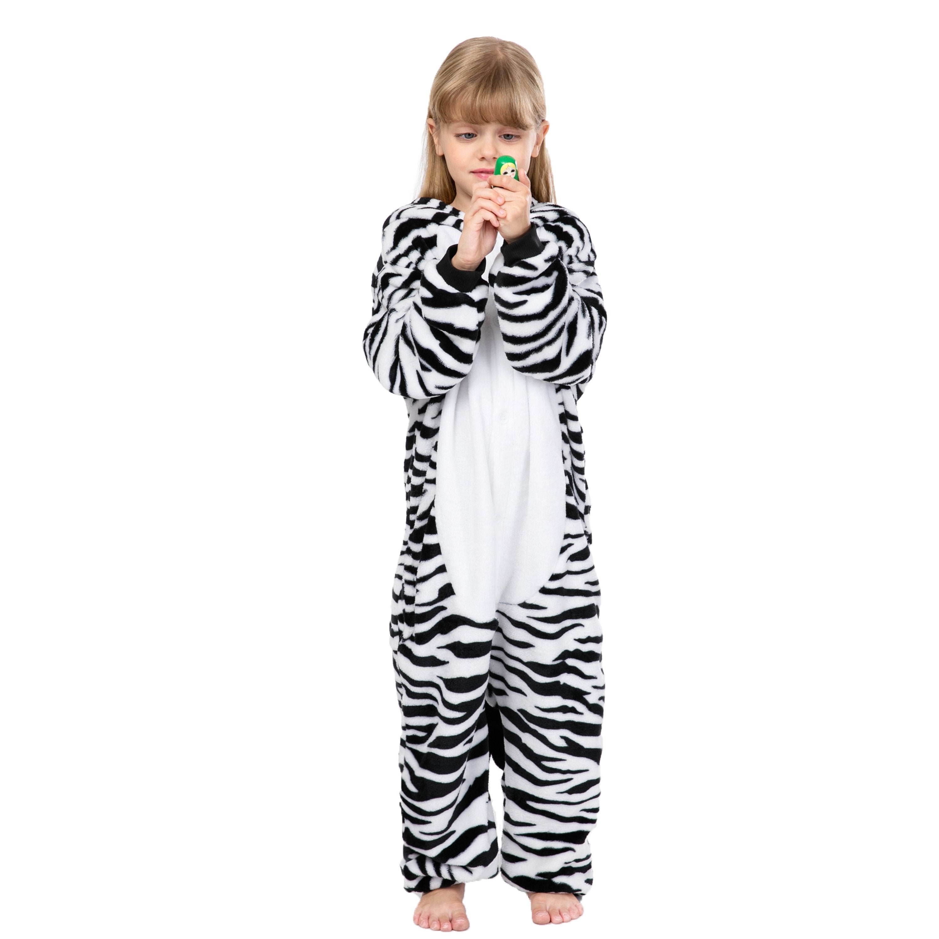 Onesie World Unisex Animal Pyjamas - Zebra Kids (Cosplay / Nightwear Halloween Carnival Novelty